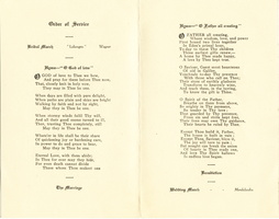 Ron and Doris Wedding Order of Service p2